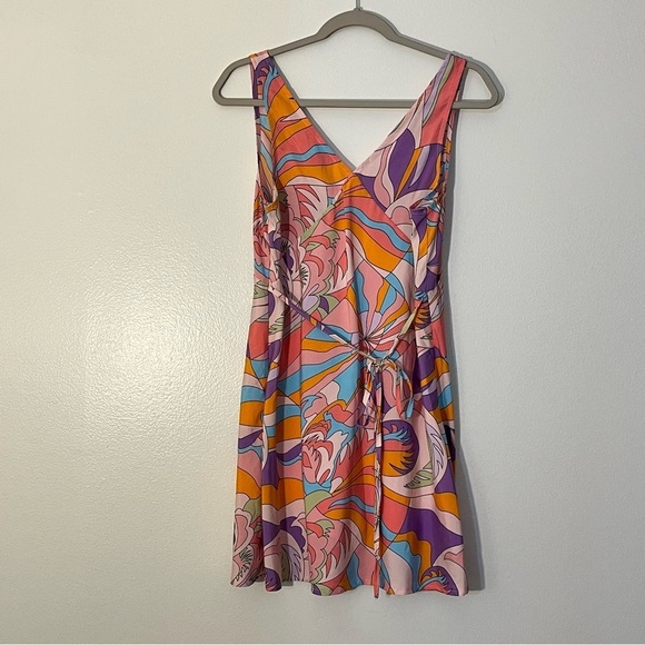 Princess Polly | Nellie mini dress Pink Multi retro pattern Womens size 8 a-line - Picture 8 of 11